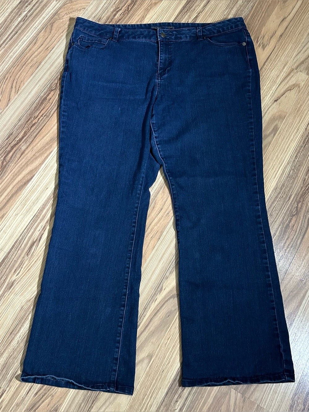 Michael Kors Womens Jeans 20W Bootcut Stretch Dark Wash Denim Plus Size
